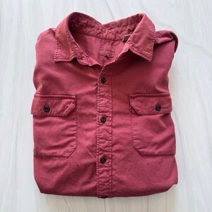 Men’s Levi’s Cotton Red Button-Up Shirt Size Large